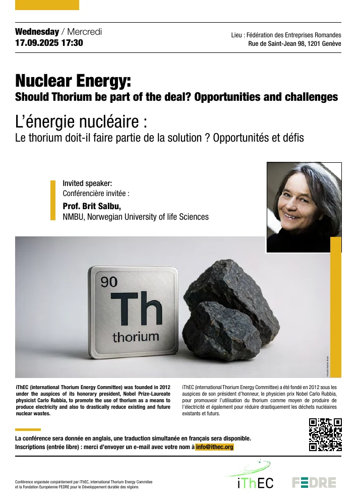 Poster for the iThEC public conference on 17 September 2025